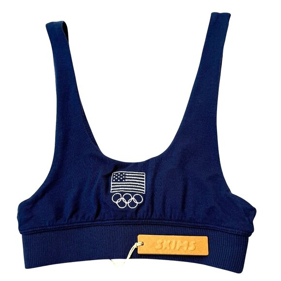 SKIMS Sleep Bralette Team USA Navy XXS - Picture 1 of 10